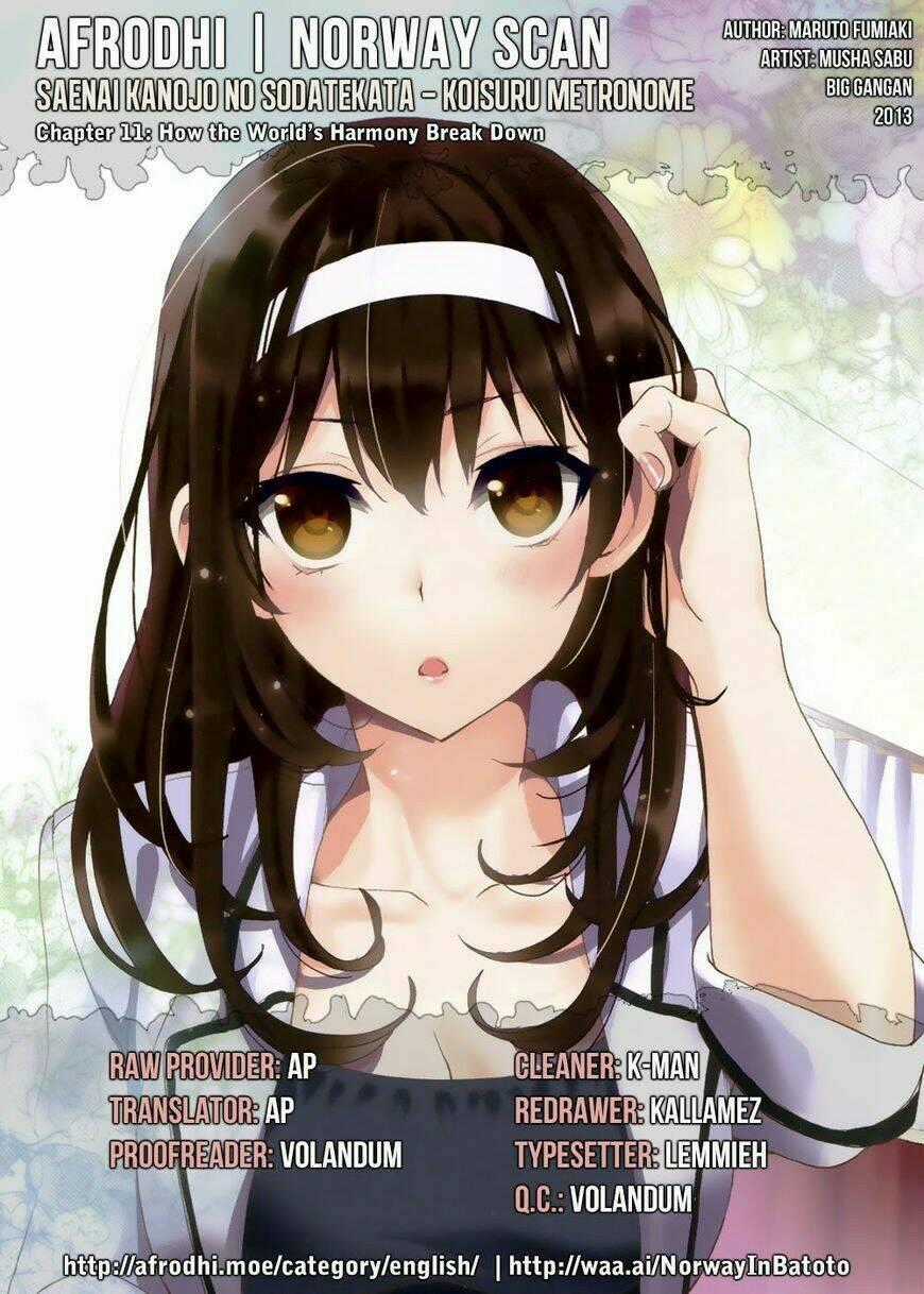 Saenai Kanojo No Sodatekata - Koisuru Metronome Chapter 11 trang 0
