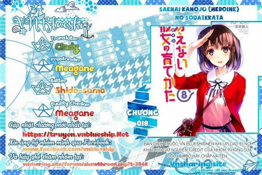 Saenai Kanojo No Sodatekata - Koisuru Metronome Chapter 18 trang 0