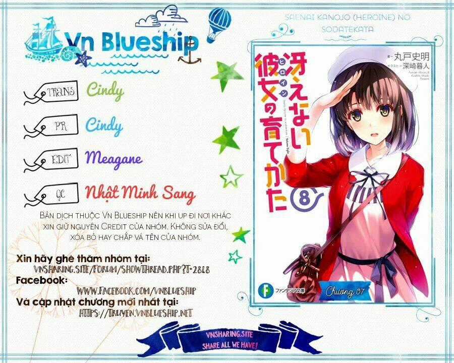 Saenai Kanojo No Sodatekata - Koisuru Metronome Chapter 7 trang 0