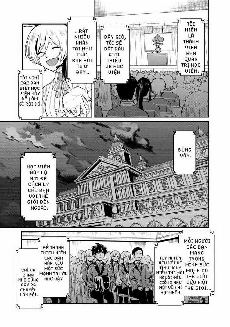 saikyou no maou ni kitaerareta yuusha isekai kikanshatachi no gakuen de musou suru Chapter 1 trang 12