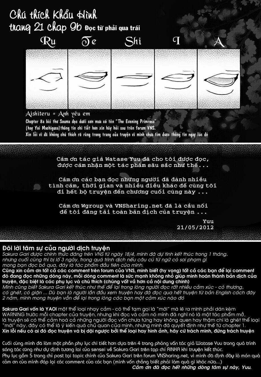 Sakura Gari Chapter 9.2 trang 54