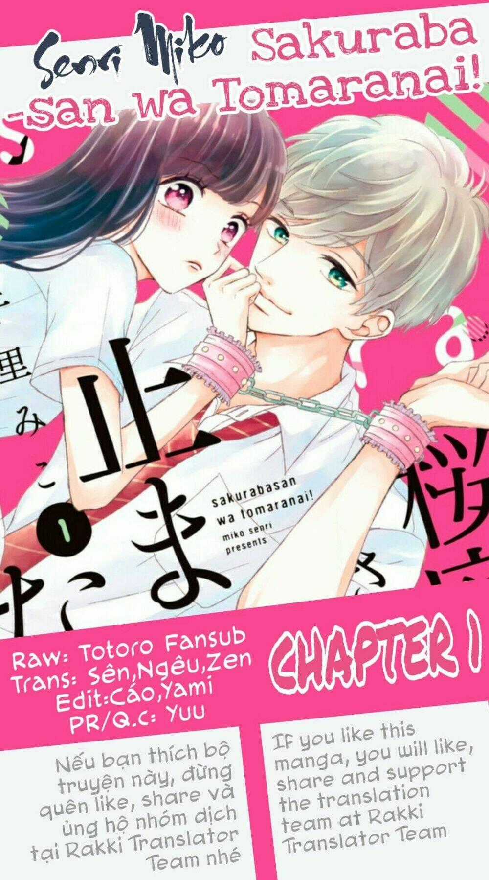 Sakuraba-San Wa Tomaranai! Chapter 1 trang 0