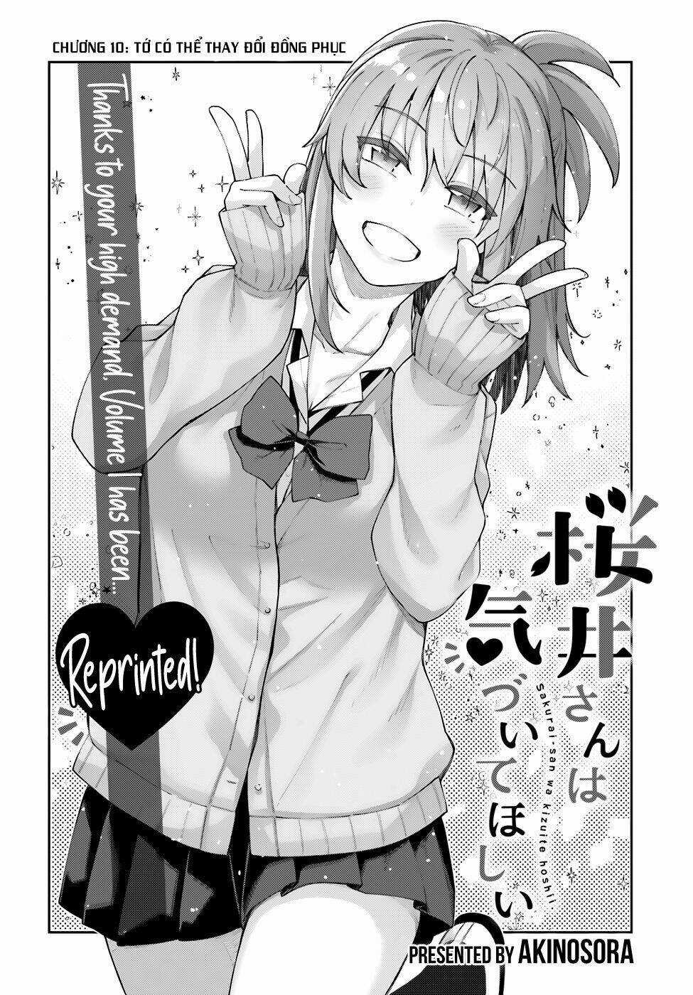 SAKURAI-SAN MUỐN ĐƯỢC ĐỂ Ý Chapter 10 trang 2