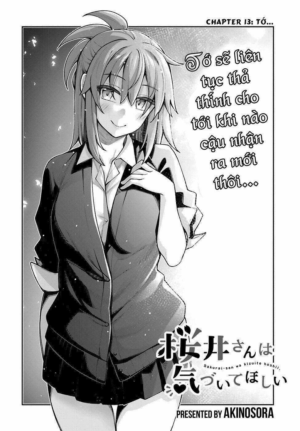 SAKURAI-SAN MUỐN ĐƯỢC ĐỂ Ý Chapter 13 trang 6