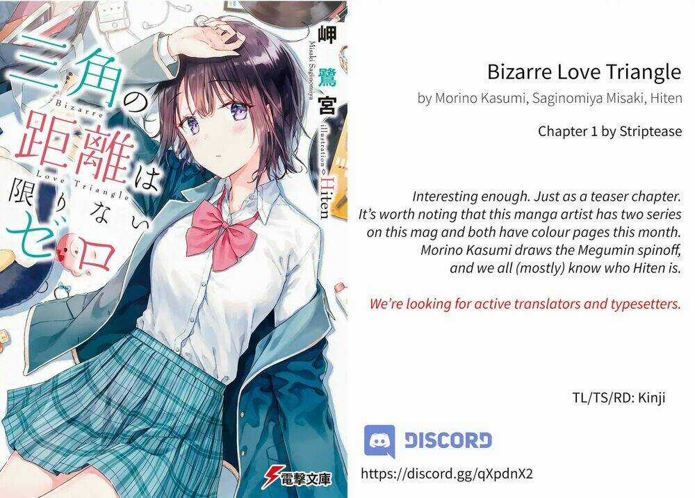 Sankaku No Kyori Wa Kagirinai Zero Chapter 0 trang 3