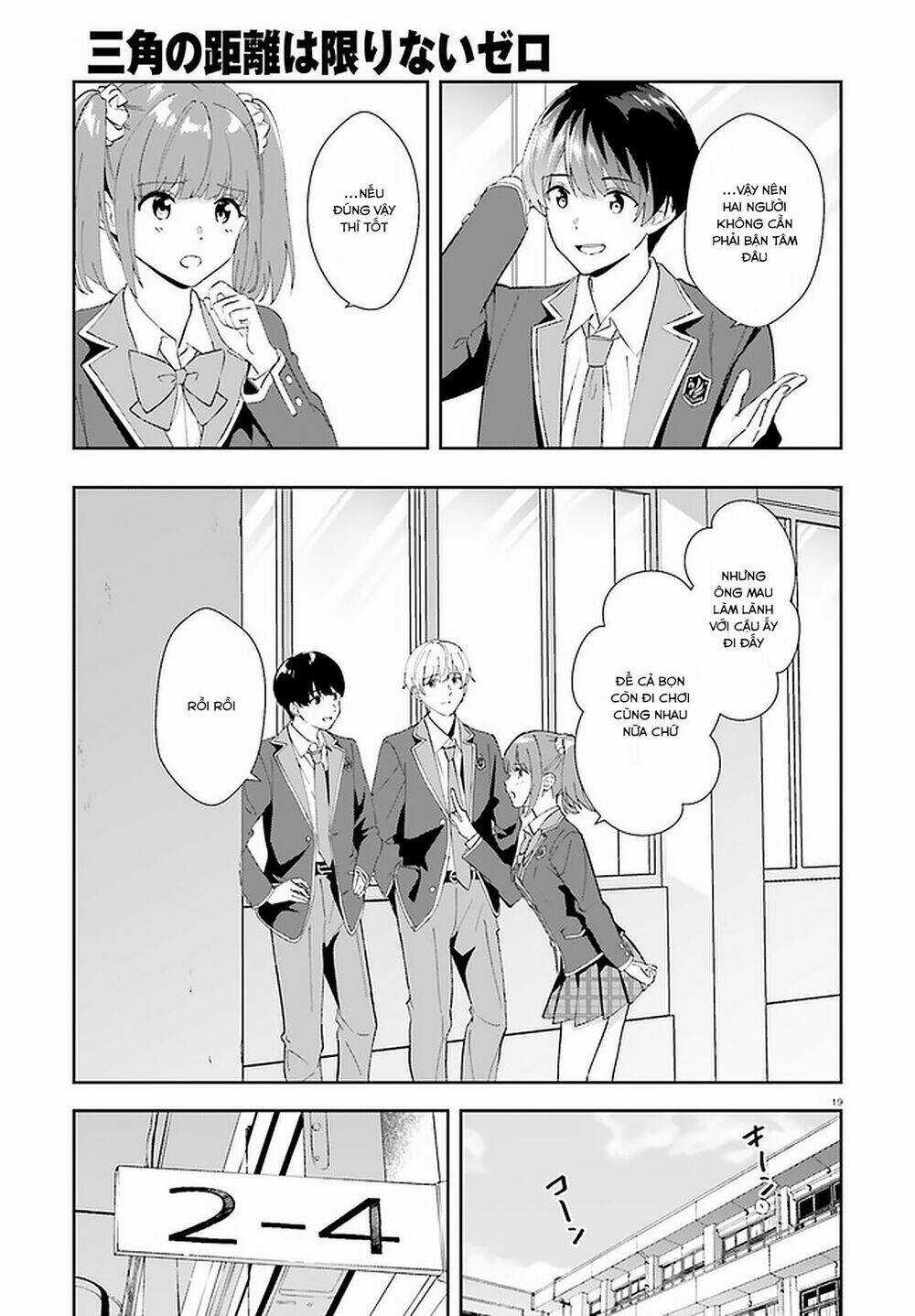 Sankaku No Kyori Wa Kagirinai Zero Chapter 15 trang 19