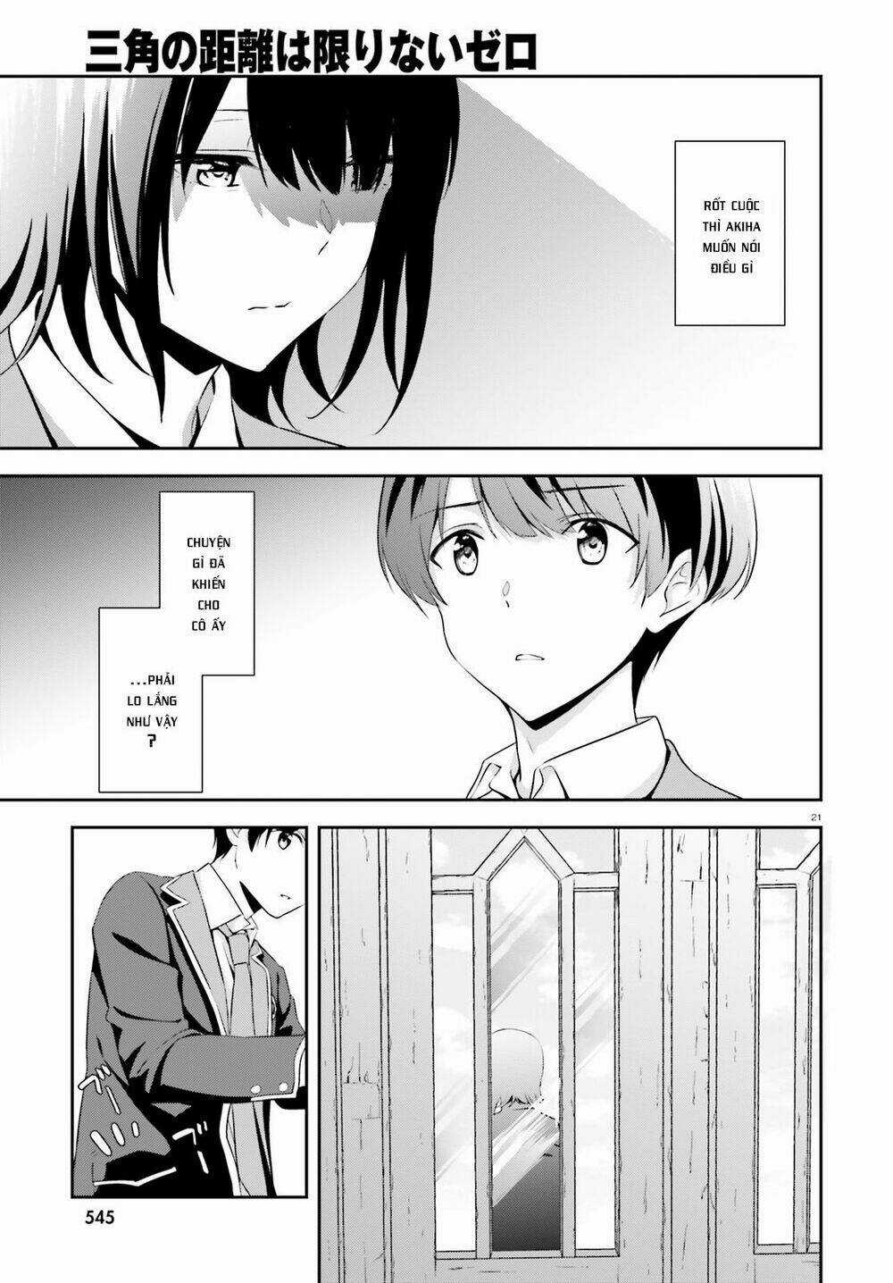 Sankaku No Kyori Wa Kagirinai Zero Chapter 4 trang 21