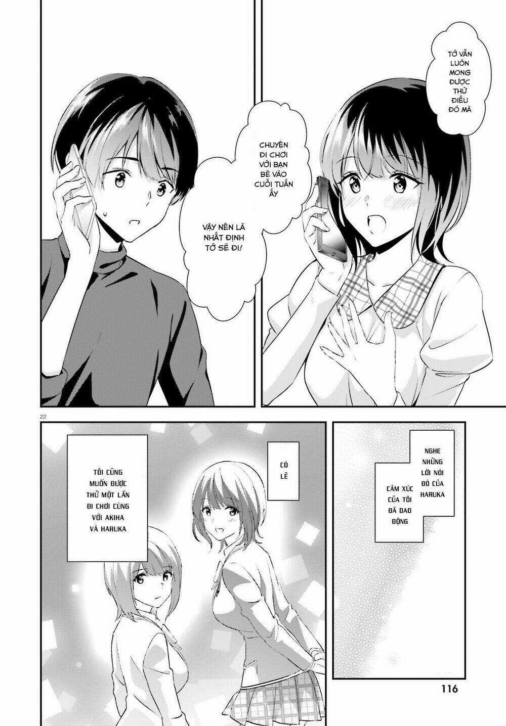 Sankaku No Kyori Wa Kagirinai Zero Chapter 8 trang 22