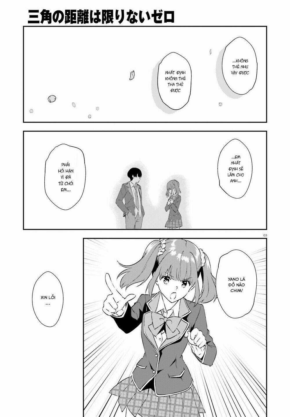 Sankaku No Kyori Wa Kagirinai Zero Chapter 8 trang 3