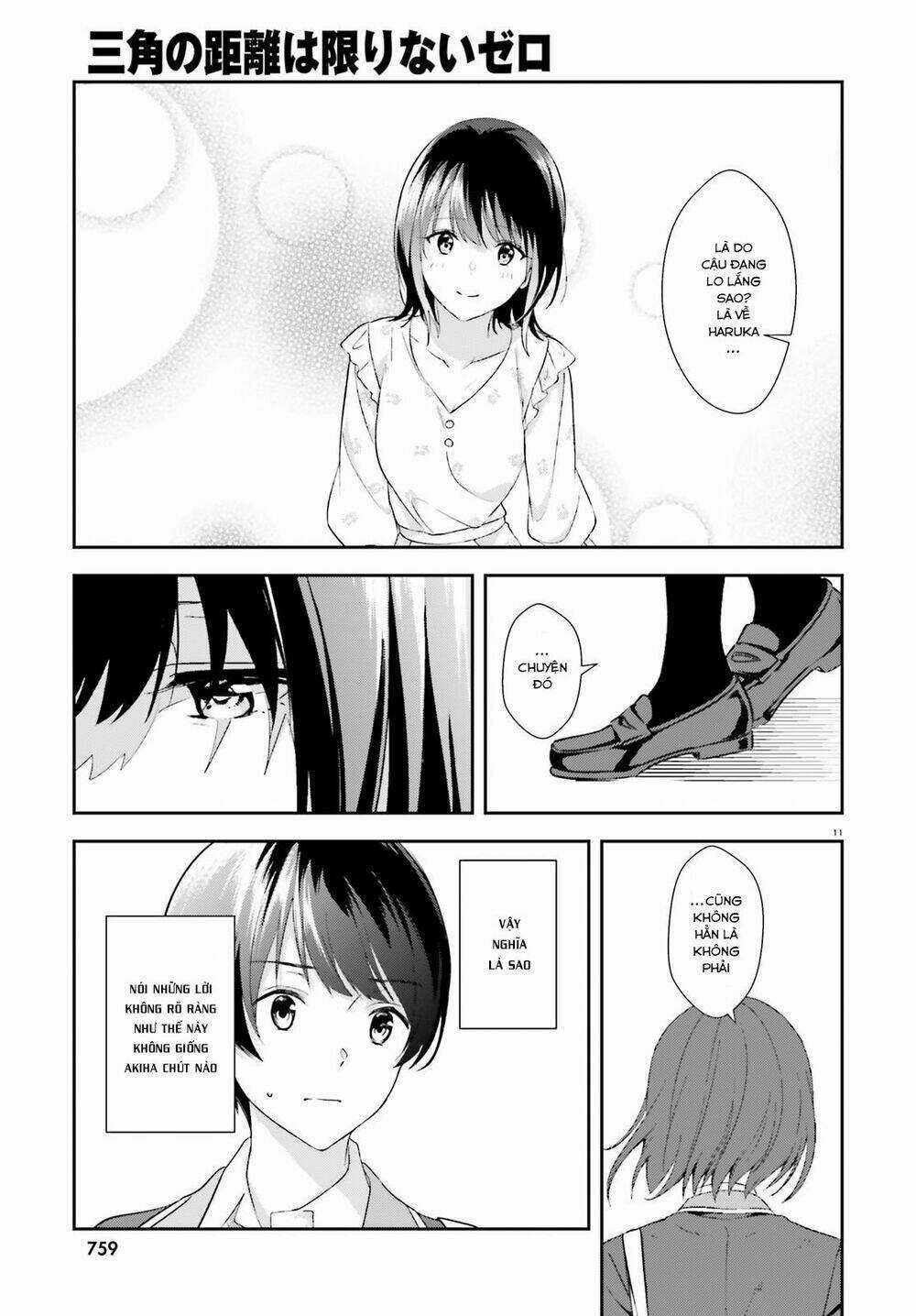 Sankaku No Kyori Wa Kagirinai Zero Chapter 9 trang 11