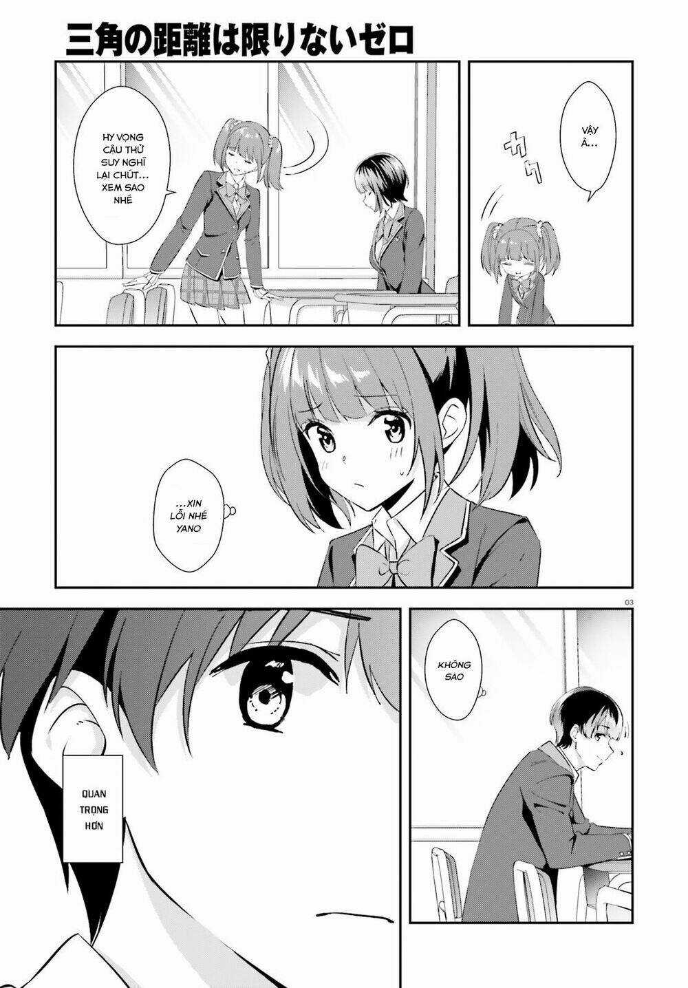 Sankaku No Kyori Wa Kagirinai Zero Chapter 9 trang 3