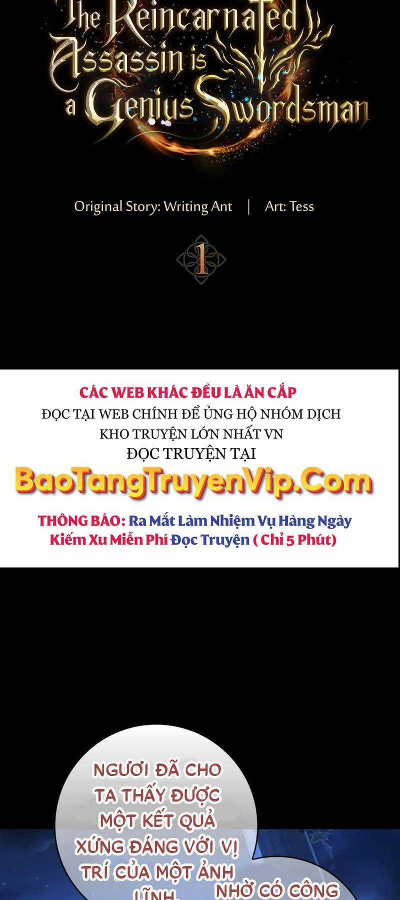 Sát Thủ Tái Sinh Thành Một Kiếm Sĩ Thiên Tài Chapter 1 trang 7