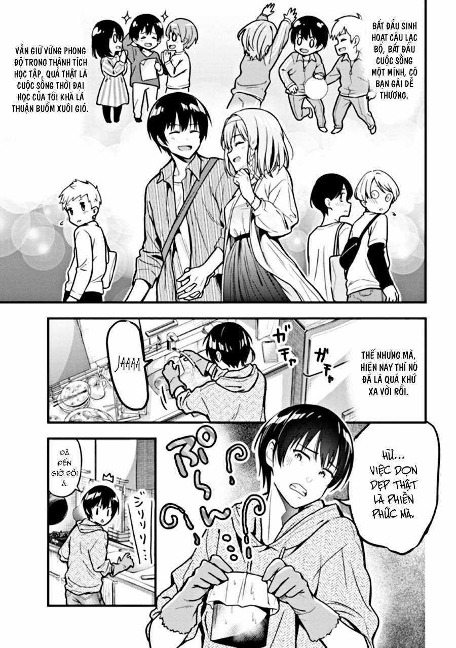 Sau Khi Bị Bạn Gái Lừa, Một Tiểu Quỷ Khoá Dưới Cứ Bám Theo Tôi. Chapter 3: Dắt gái về nhà trang 2