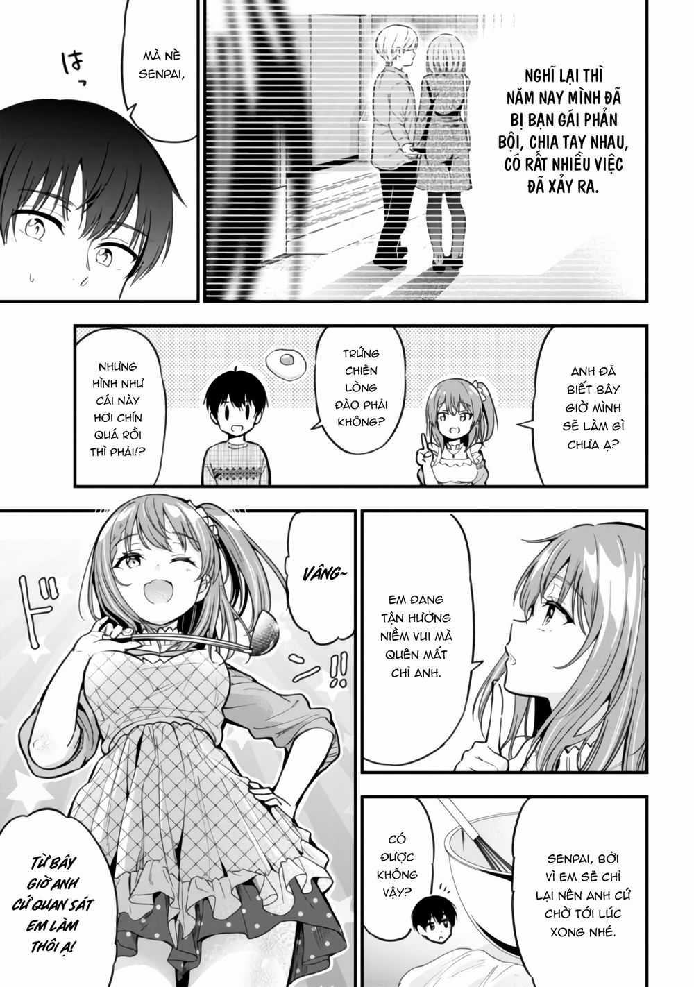 Sau Khi Bị Bạn Gái Lừa, Một Tiểu Quỷ Khoá Dưới Cứ Bám Theo Tôi. Chapter 5: Senpai xin lỗi em đi! trang 10