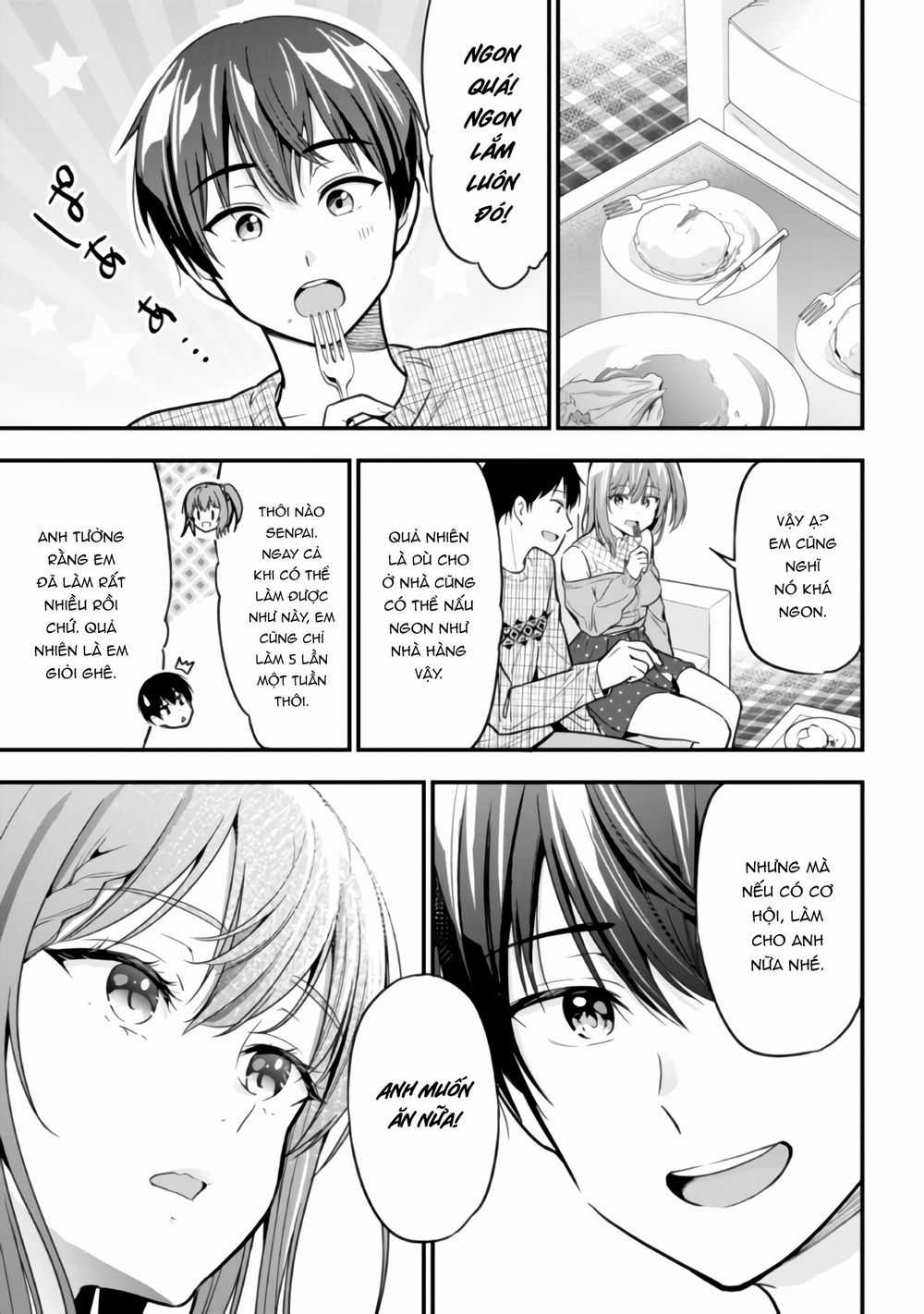 Sau Khi Bị Bạn Gái Lừa, Một Tiểu Quỷ Khoá Dưới Cứ Bám Theo Tôi. Chapter 5: Senpai xin lỗi em đi! trang 12