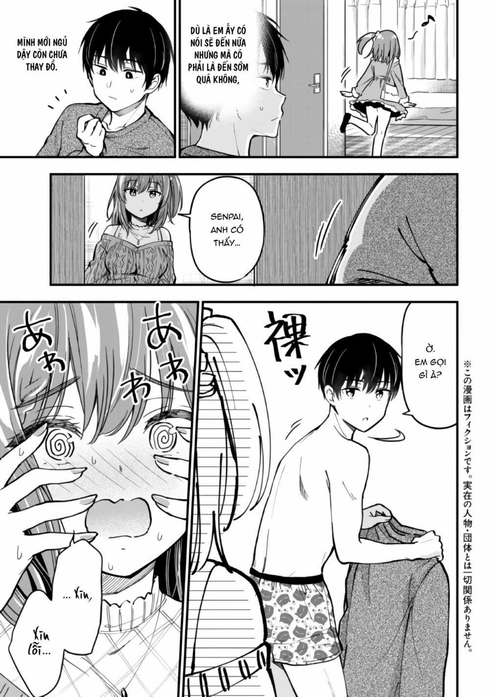 Sau Khi Bị Bạn Gái Lừa, Một Tiểu Quỷ Khoá Dưới Cứ Bám Theo Tôi. Chapter 5: Senpai xin lỗi em đi! trang 4