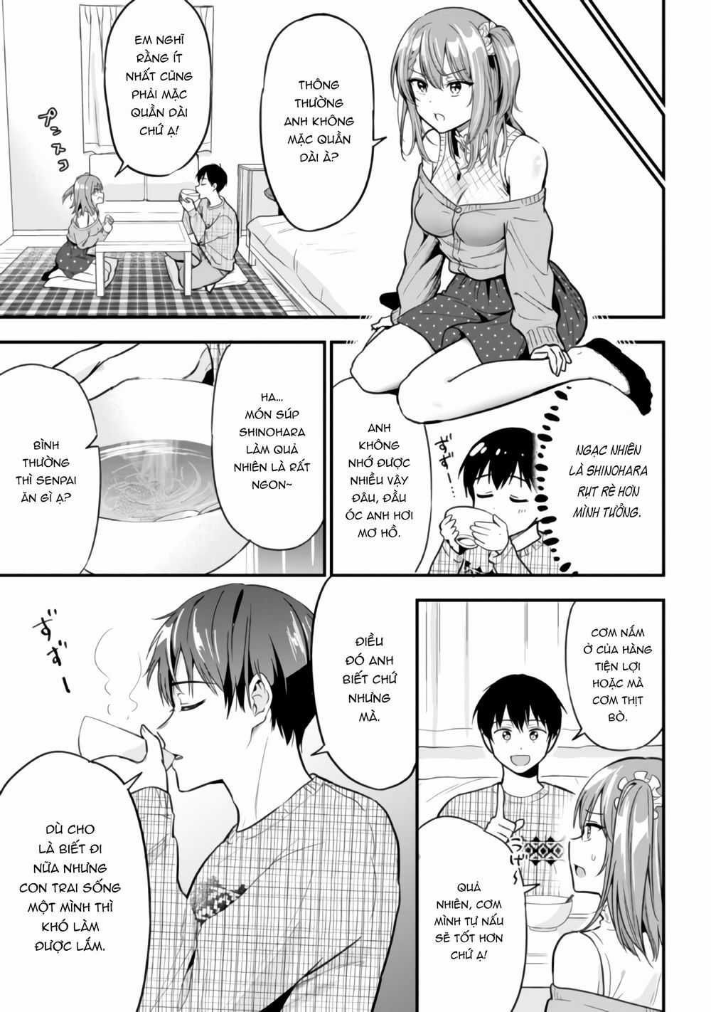 Sau Khi Bị Bạn Gái Lừa, Một Tiểu Quỷ Khoá Dưới Cứ Bám Theo Tôi. Chapter 5: Senpai xin lỗi em đi! trang 6