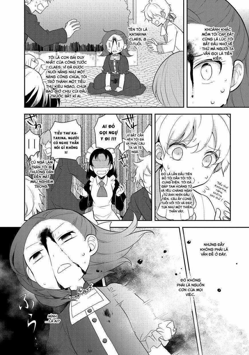 Sau Khi Được Tái Sinh, Tôi Bị Kéo Vào Game Otome Với Vai Trò Nữ Ác Nhân Và Bị Gắn Toàn Flag Đen... Chapter 1 trang 7