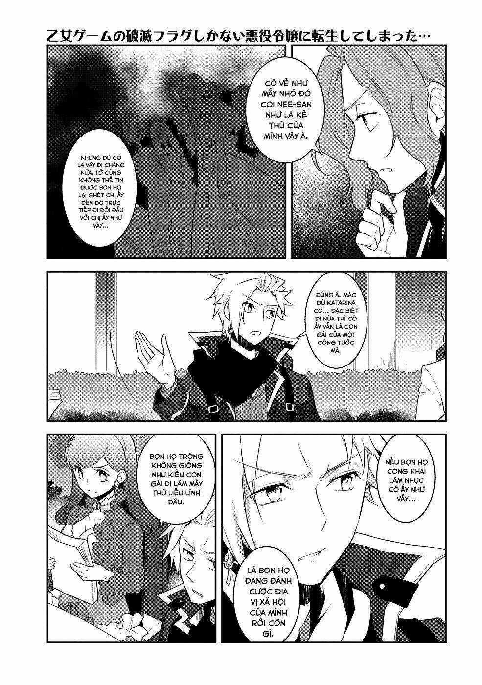 Sau Khi Được Tái Sinh, Tôi Bị Kéo Vào Game Otome Với Vai Trò Nữ Ác Nhân Và Bị Gắn Toàn Flag Đen... Chapter 14 trang 17