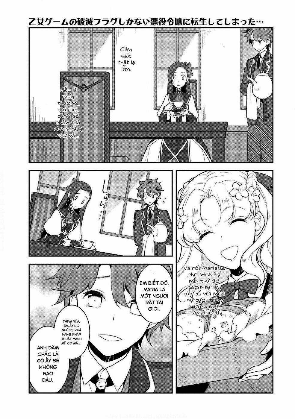Sau Khi Được Tái Sinh, Tôi Bị Kéo Vào Game Otome Với Vai Trò Nữ Ác Nhân Và Bị Gắn Toàn Flag Đen... Chapter 15 trang 7