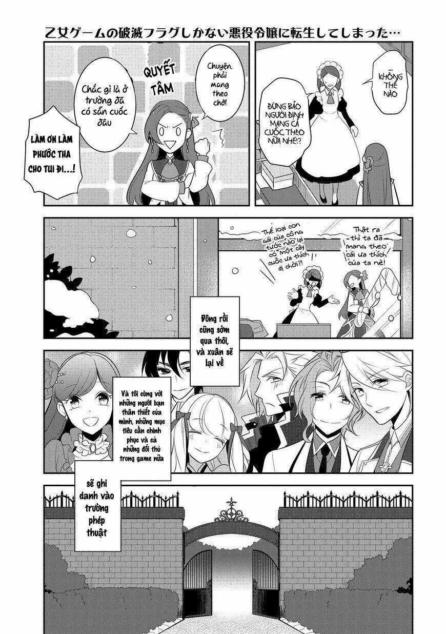 Sau Khi Được Tái Sinh, Tôi Bị Kéo Vào Game Otome Với Vai Trò Nữ Ác Nhân Và Bị Gắn Toàn Flag Đen... Chapter 7 trang 27