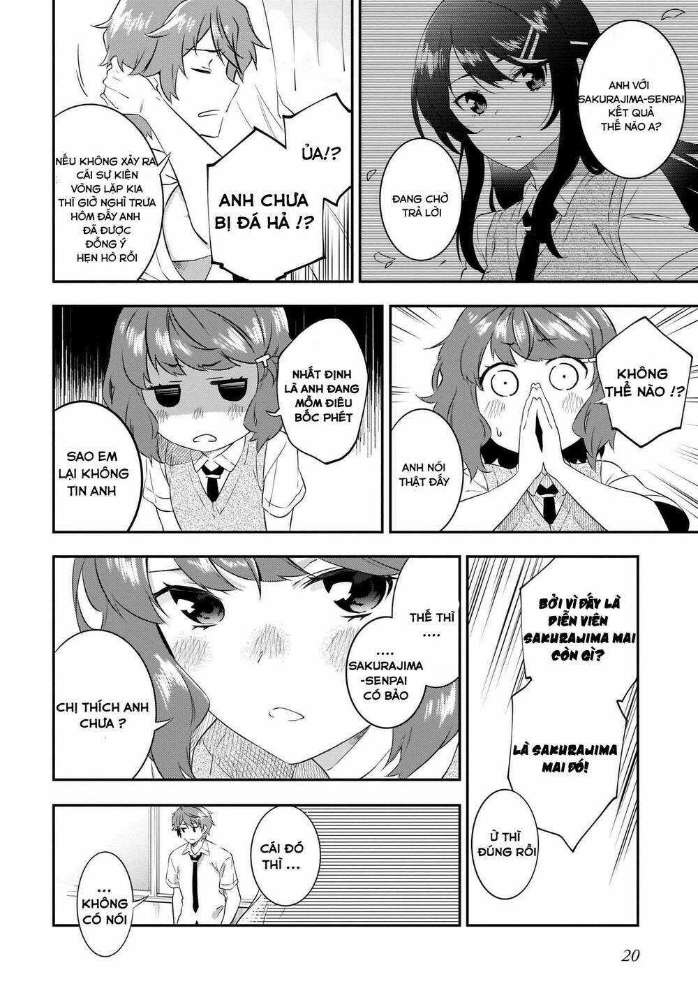 Seishun Buta Yarō Wa Puchidebiru Kōhai No Yume O Minai Chapter 7 trang 19