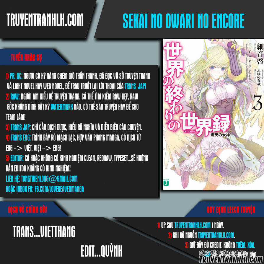 Sekai No Owari No Encore Chapter 20 trang 2