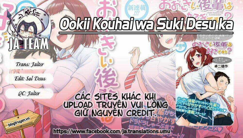 Senpai Có Thích Đàn Em Bb (Big Boobs) Chapter 31 trang 0