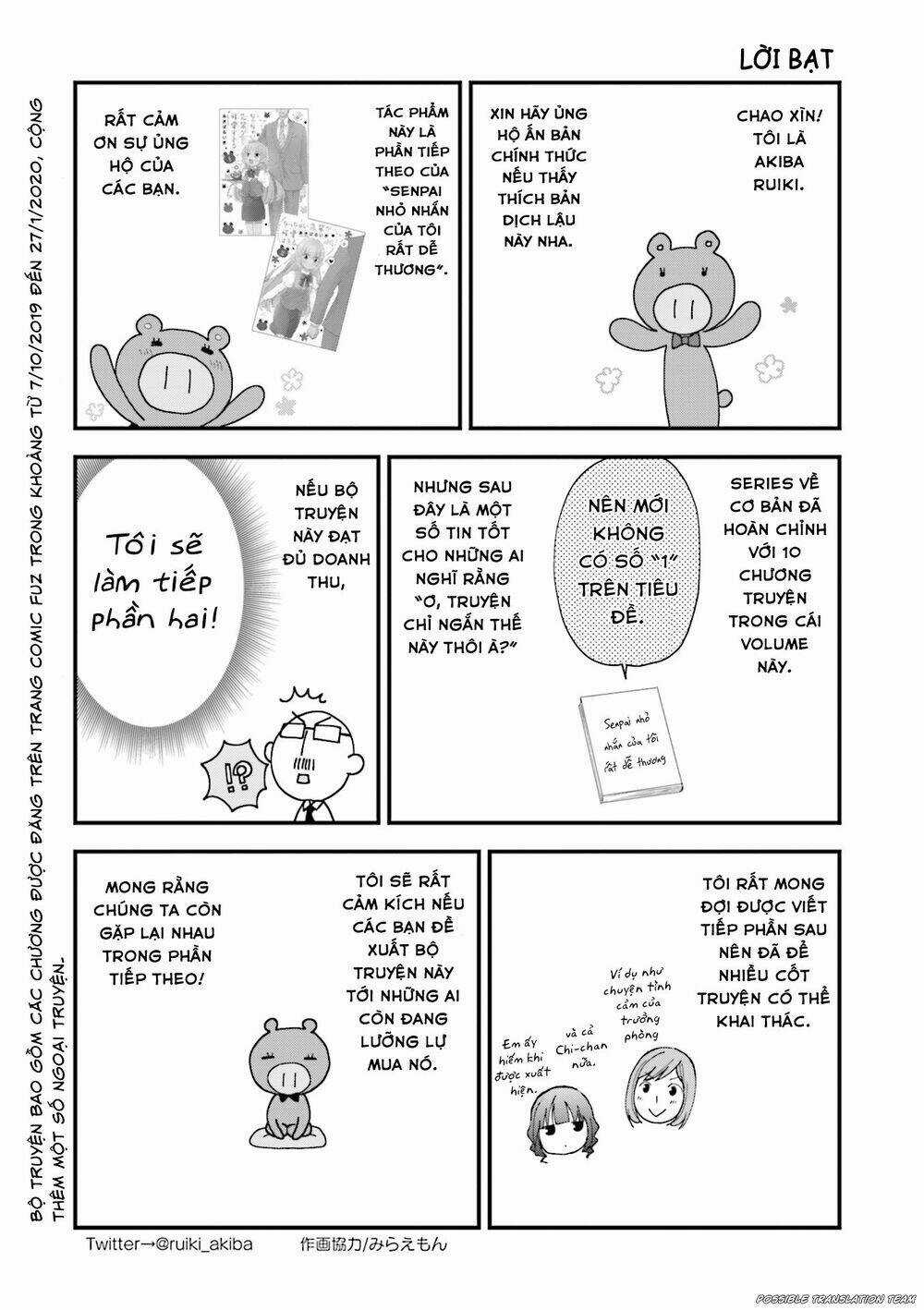 Senpai Kiêm Bạn Gái Nhỏ Nhắn Của Tôi Rất Dễ Thương Chapter 10 trang 14