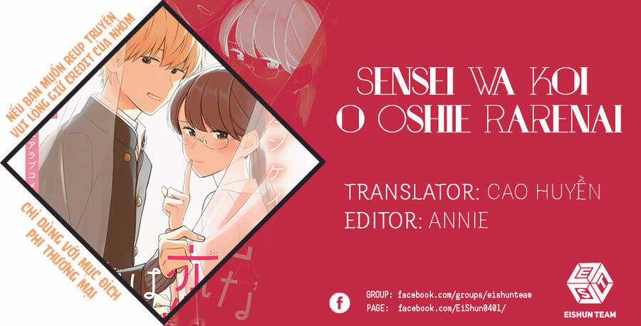Sensei Can't Teach Me About Love Chapter 31 trang 3