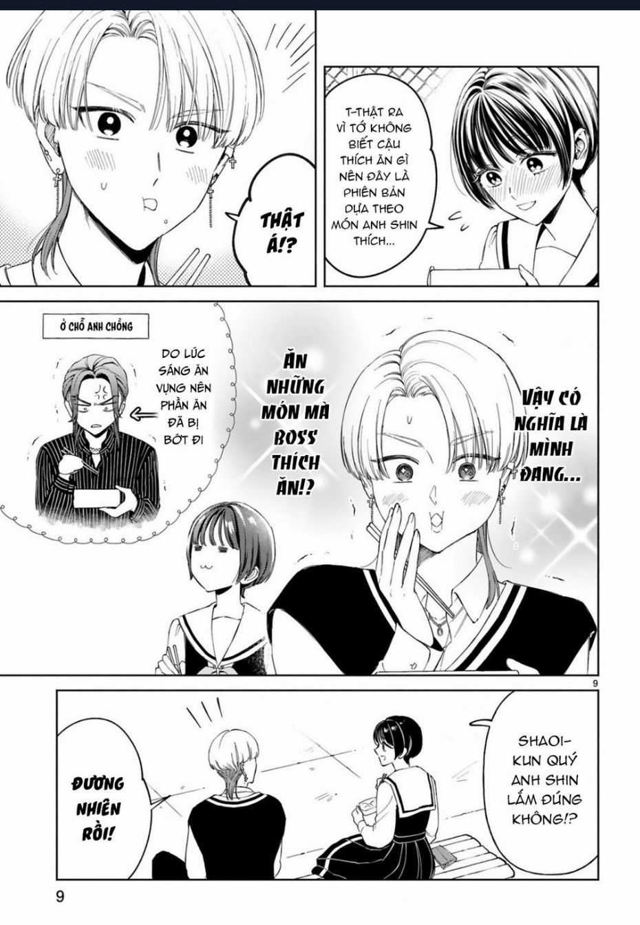 Sewayaki Mafia To Hakkou Shoujo Chapter 9 trang 9