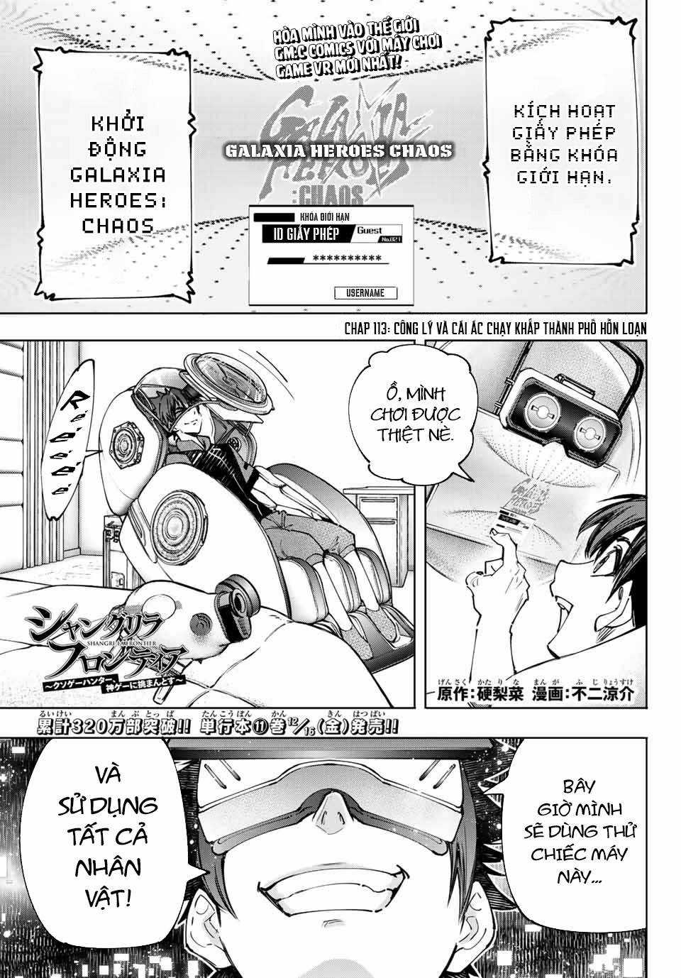 Shangri-La Frontier ~Kusoge Hunter, Kamige Ni Idoman To Su~ Chapter 113 trang 1