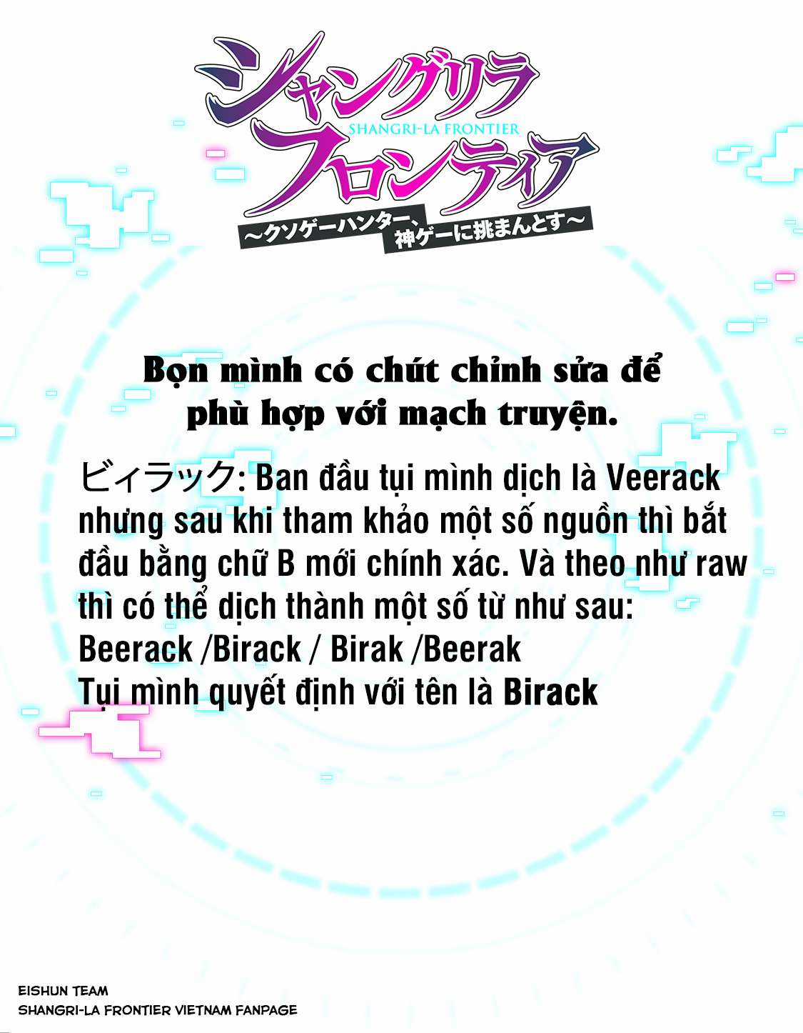 Shangri-La Frontier ~Kusoge Hunter, Kamige Ni Idoman To Su~ Chapter 56 trang 20