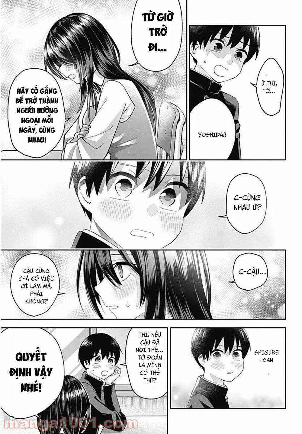 Shigure-san muốn trở thành người hướng ngoại!! Chapter 1 trang 13