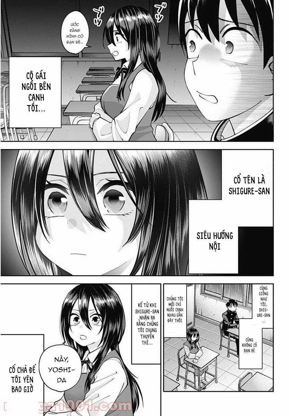 Shigure-san muốn trở thành người hướng ngoại!! Chapter 1 trang 9