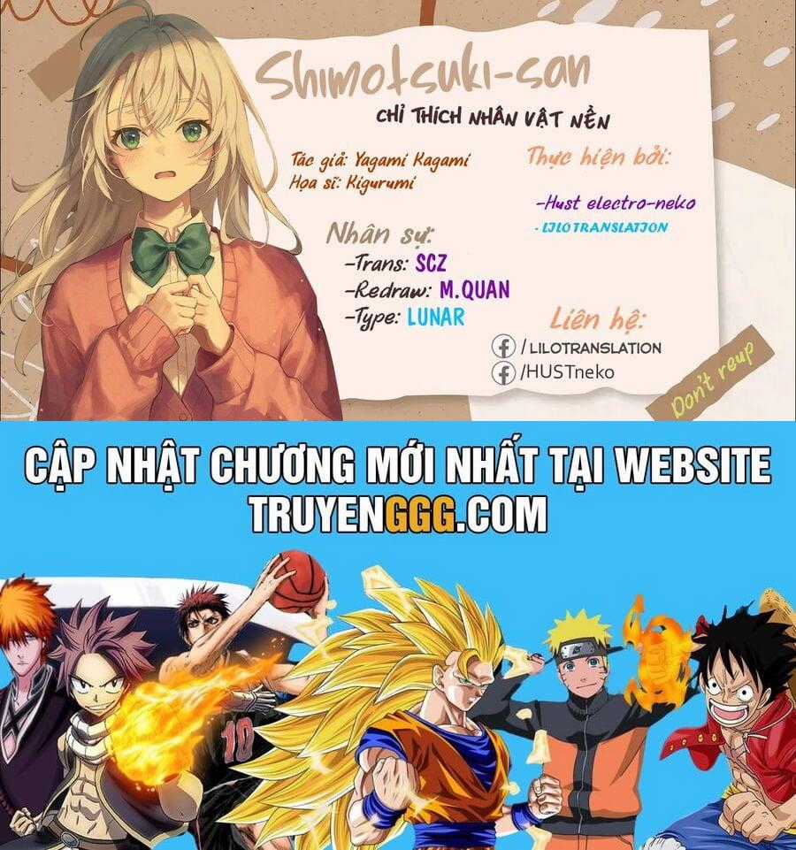 Shimotsuki-San Chỉ Thích Nhân Vật Nền Chapter 16 trang 29