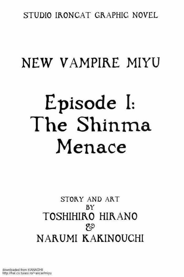 Shin Kyuuketsuki hime Miyu - Vampire Princess Miyu Chapter 0 trang 3