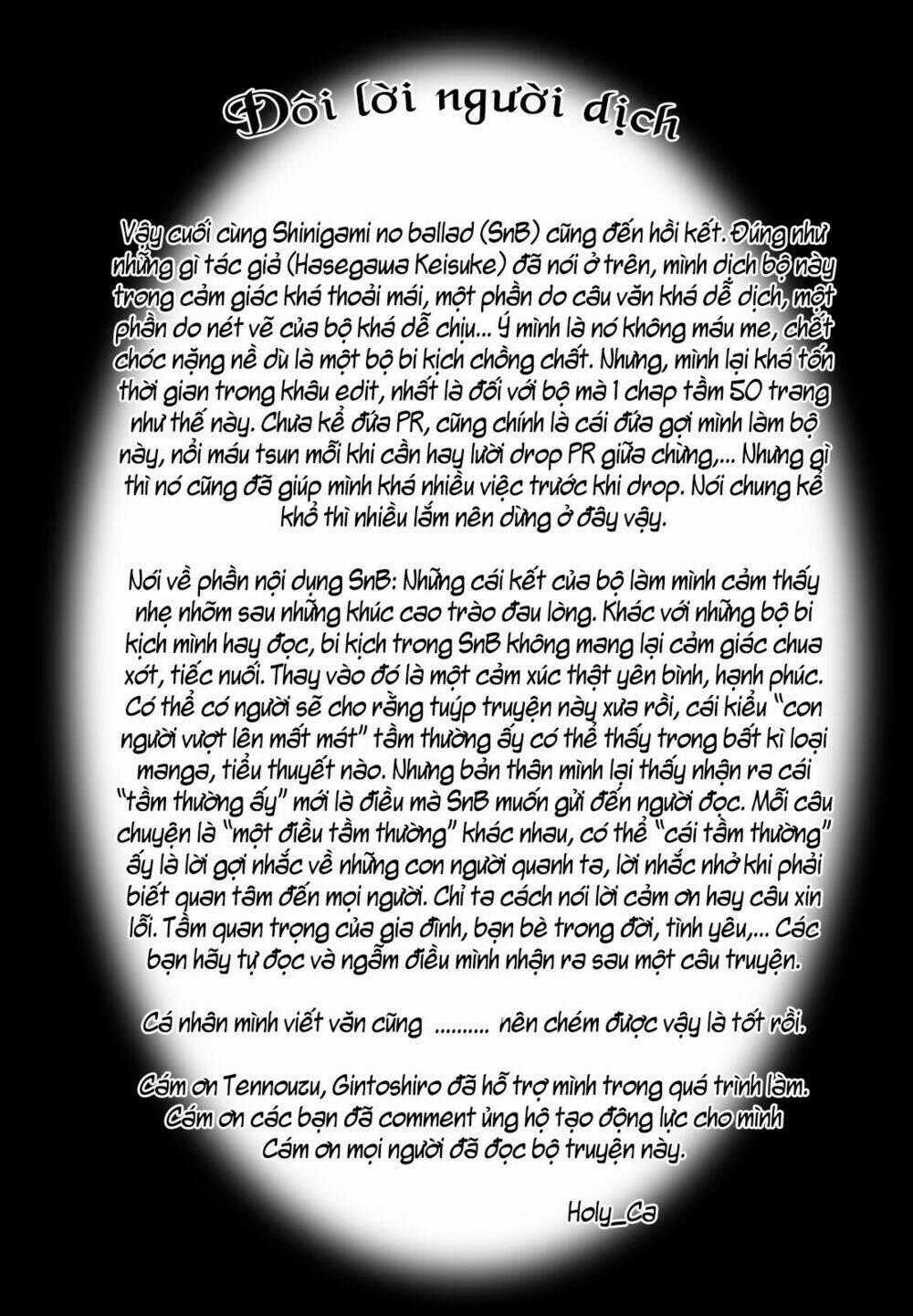 Shinigami no Ballad Chapter 11 trang 50