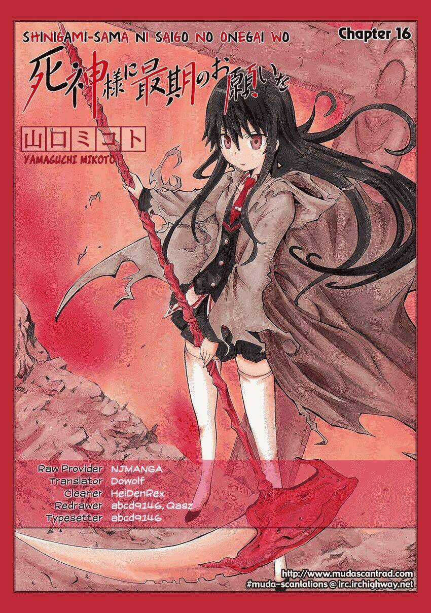 Shinigami-Sama Ni Saigo No Onegai Wo Chapter 16 trang 2