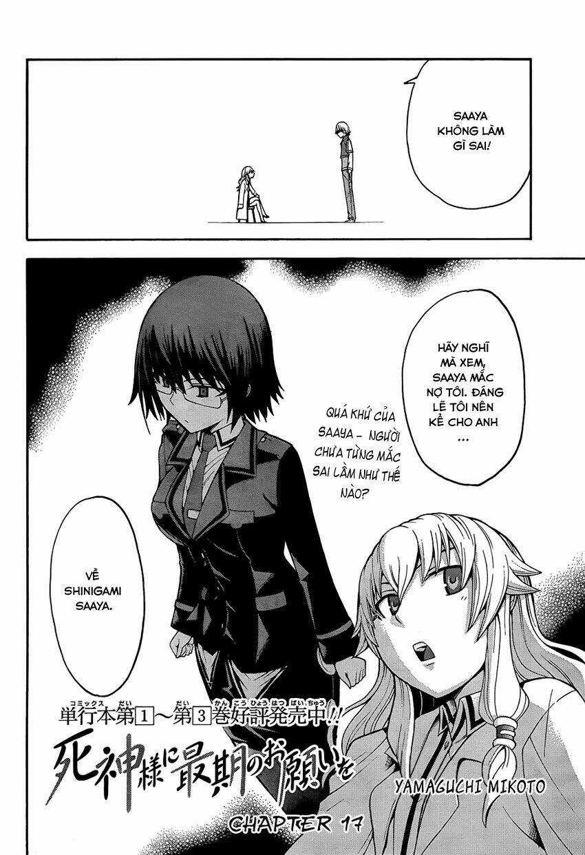 Shinigami-Sama Ni Saigo No Onegai Wo Chapter 17 trang 4