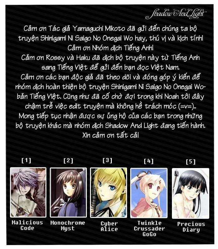 Shinigami-Sama Ni Saigo No Onegai Wo Chapter 18 trang 34