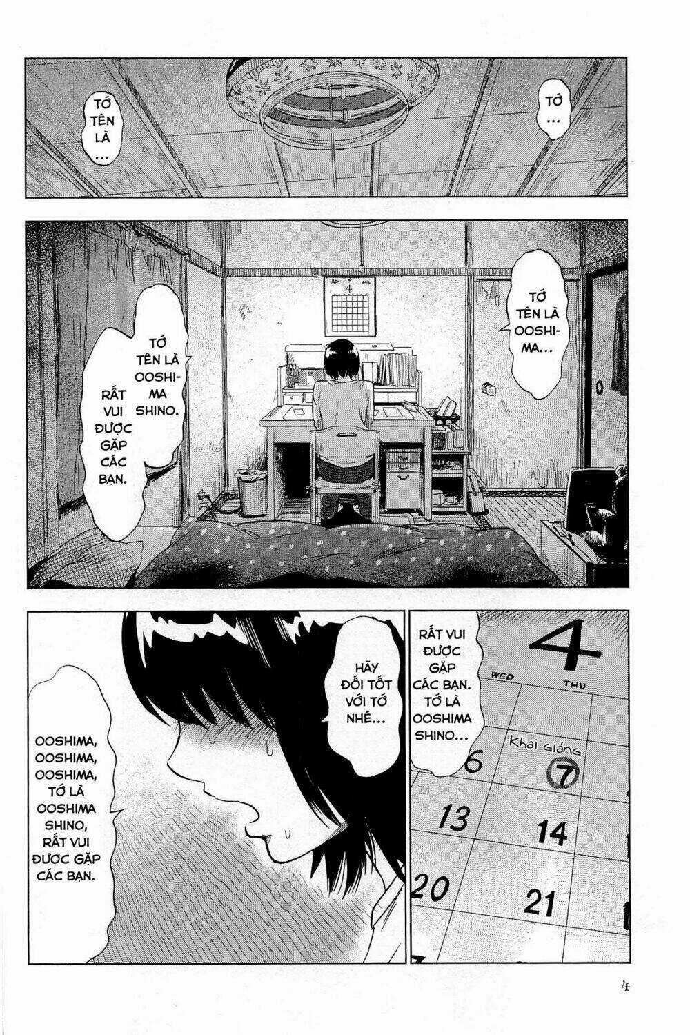 Shino-Chan Wa Jibun No Namae Ga Ienai Chapter 1 trang 8