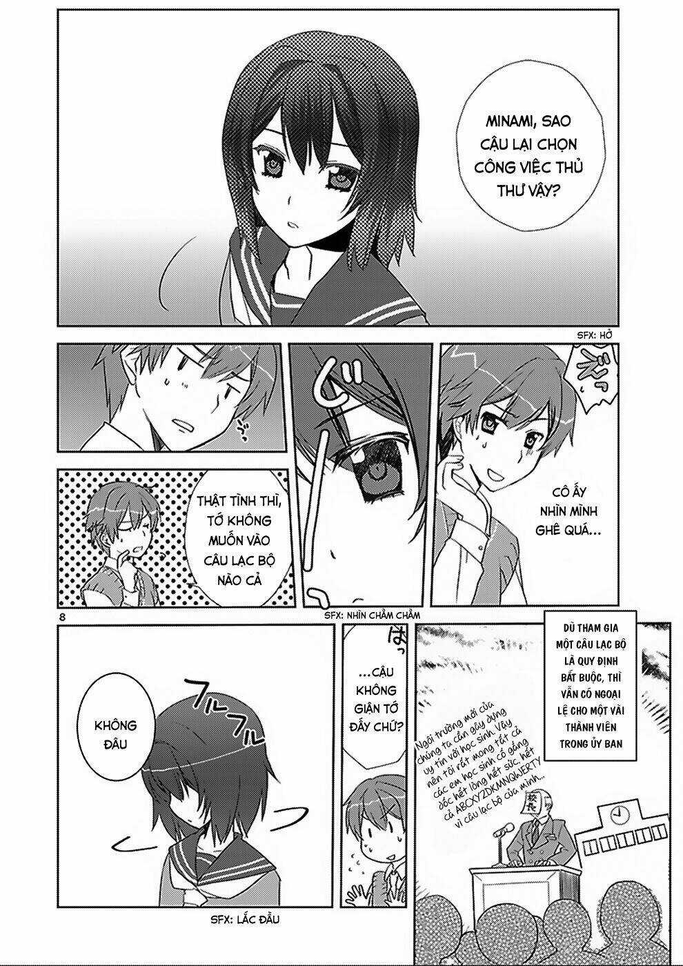 Shinonome Yuuko Wa Tanpen Shousetsu O Aishite Iru Chapter 0 trang 7