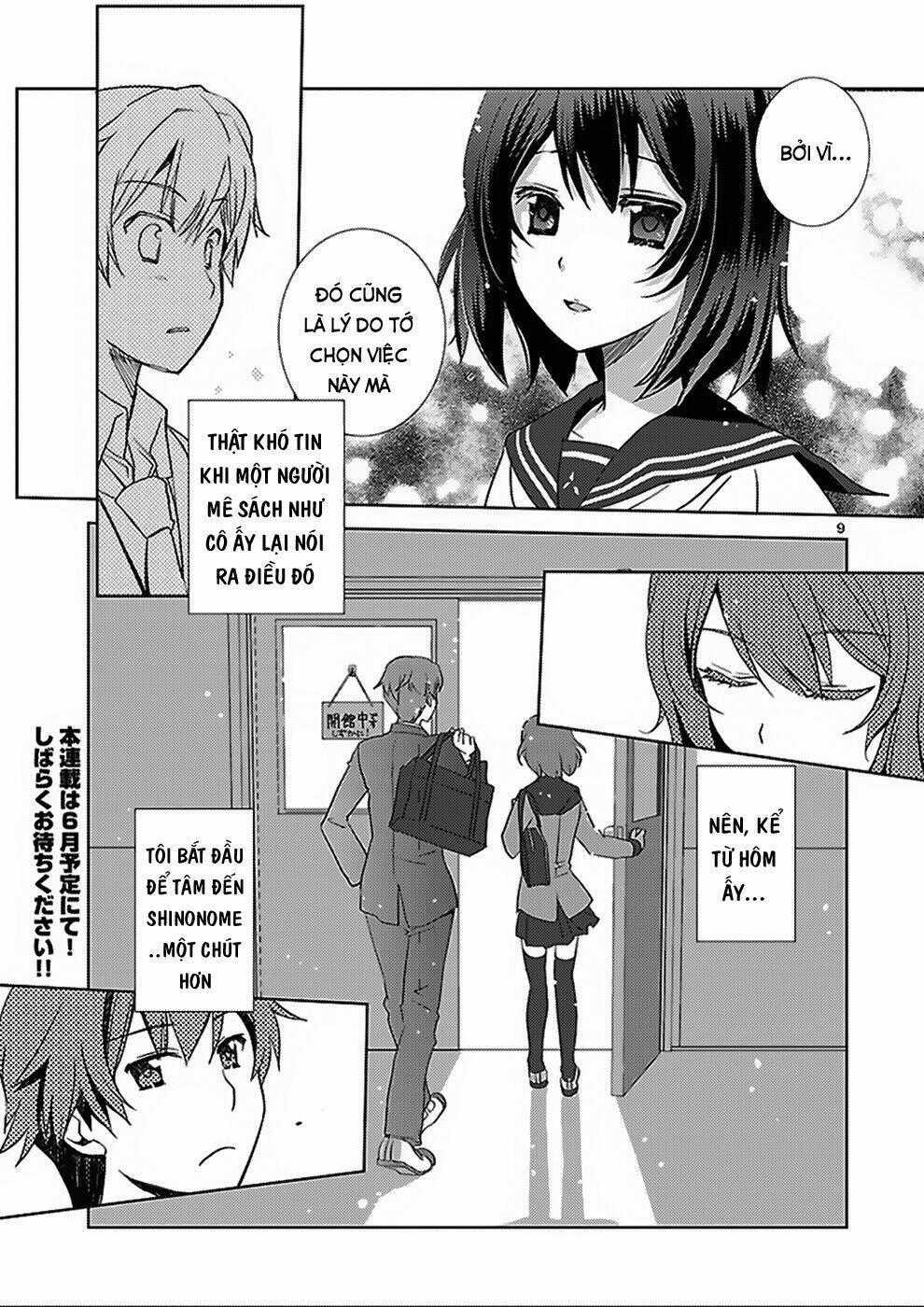 Shinonome Yuuko Wa Tanpen Shousetsu O Aishite Iru Chapter 0 trang 8