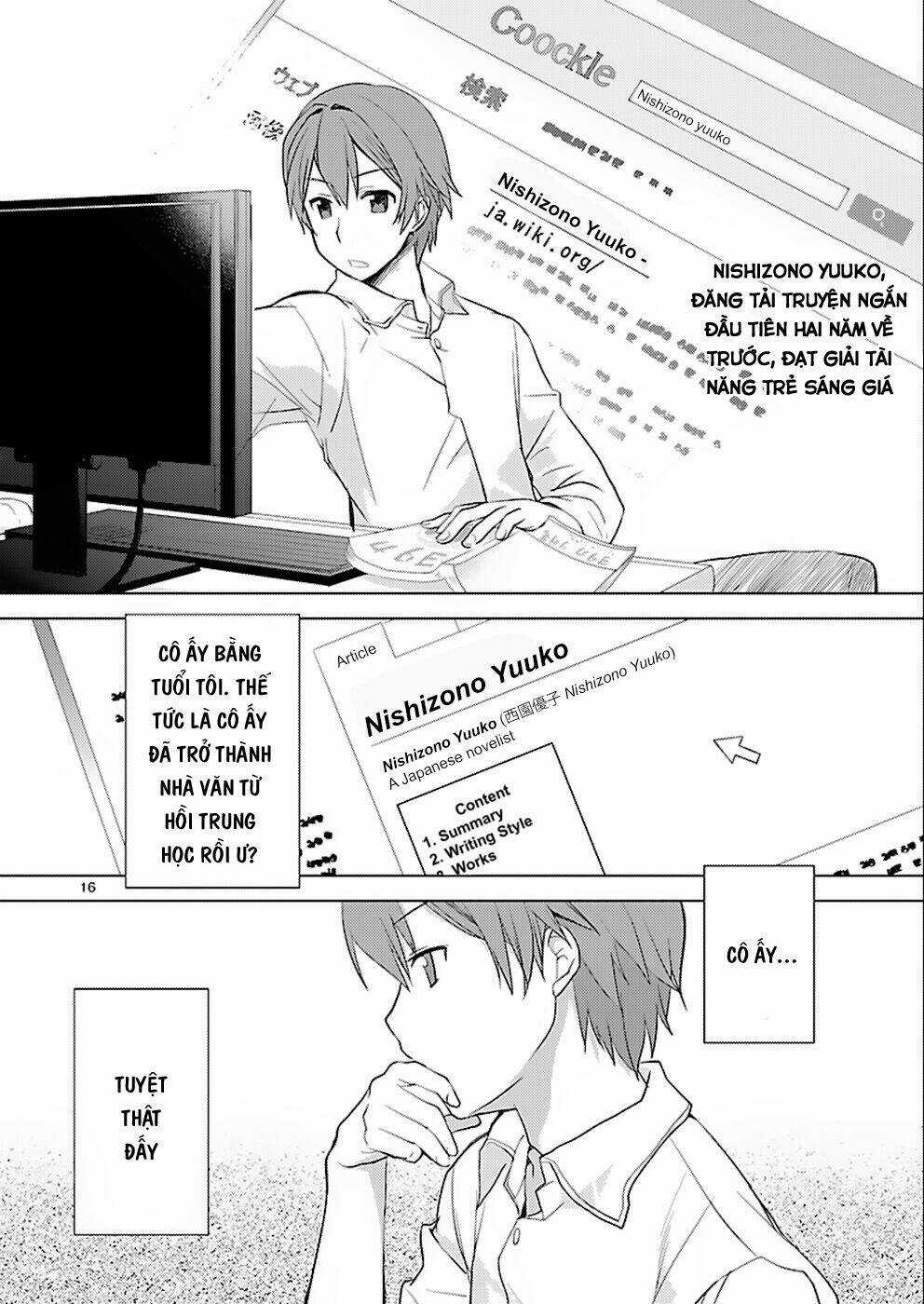 Shinonome Yuuko Wa Tanpen Shousetsu O Aishite Iru Chapter 3 trang 15