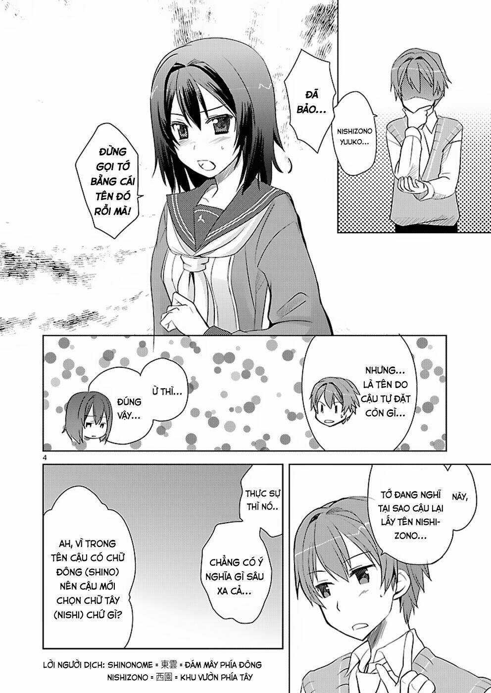 Shinonome Yuuko Wa Tanpen Shousetsu O Aishite Iru Chapter 3 trang 3