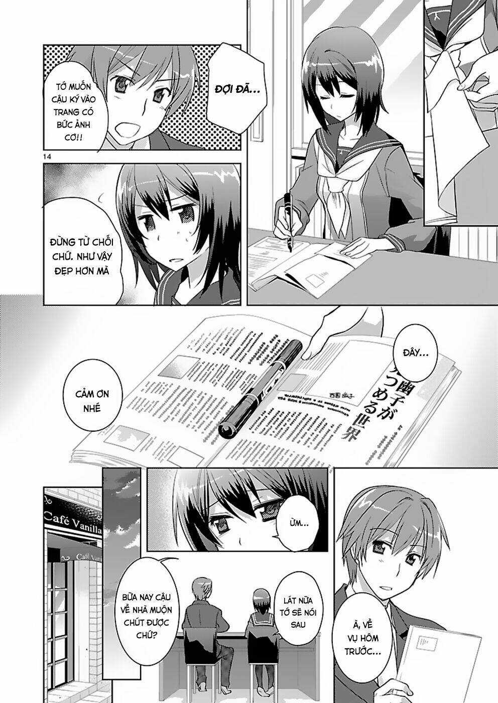 Shinonome Yuuko Wa Tanpen Shousetsu O Aishite Iru Chapter 4 trang 13