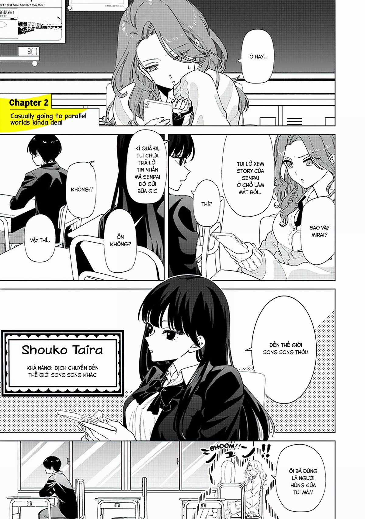 Shiretto Sugee Koto Itteru Gal: Shiritsu Paranomaru Koukou no Nichijou Chapter 2 trang 2