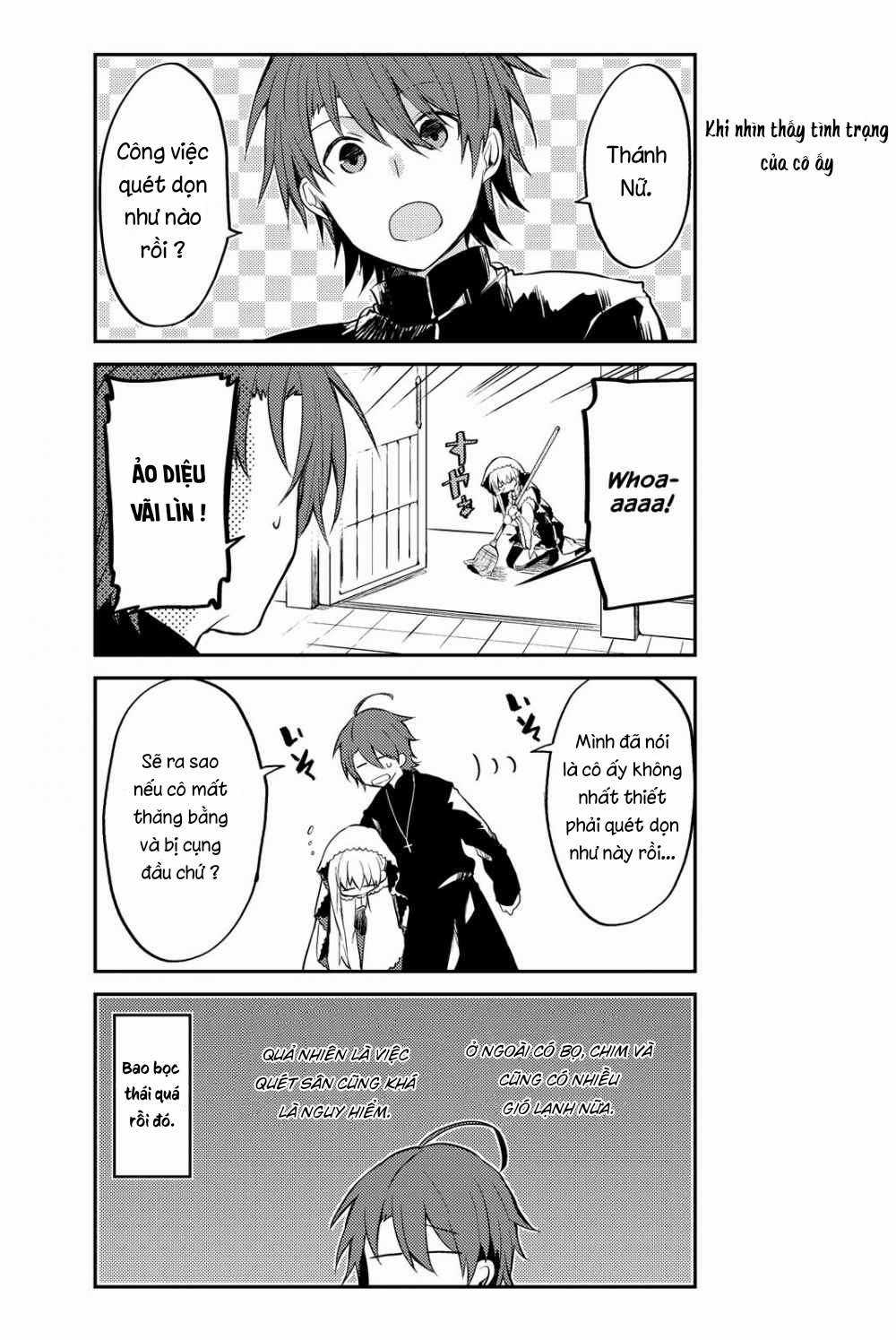 Shiro Seijo to Kuro Bokushi Chapter 1 trang 12