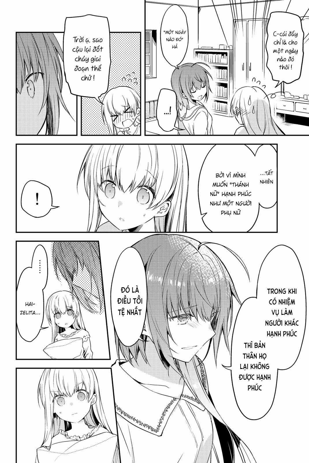 Shiro Seijo to Kuro Bokushi Chapter 18 trang 12